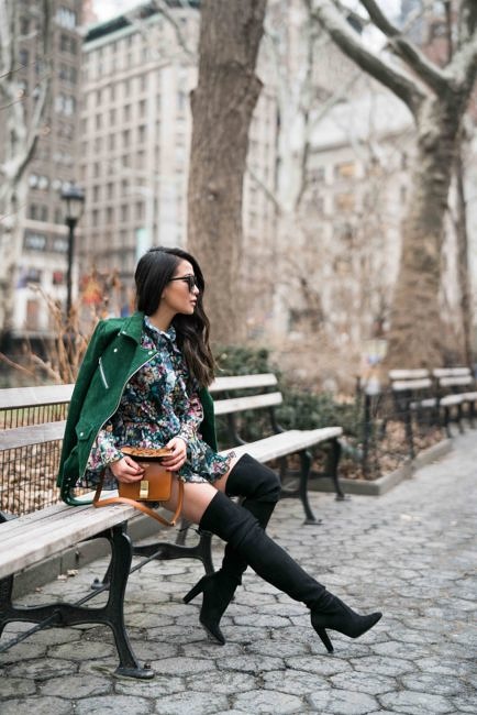 Spring Ready :: Floral dresses & Suede jackets