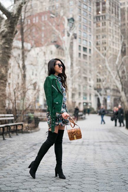 Spring Ready :: Floral dresses & Suede jackets