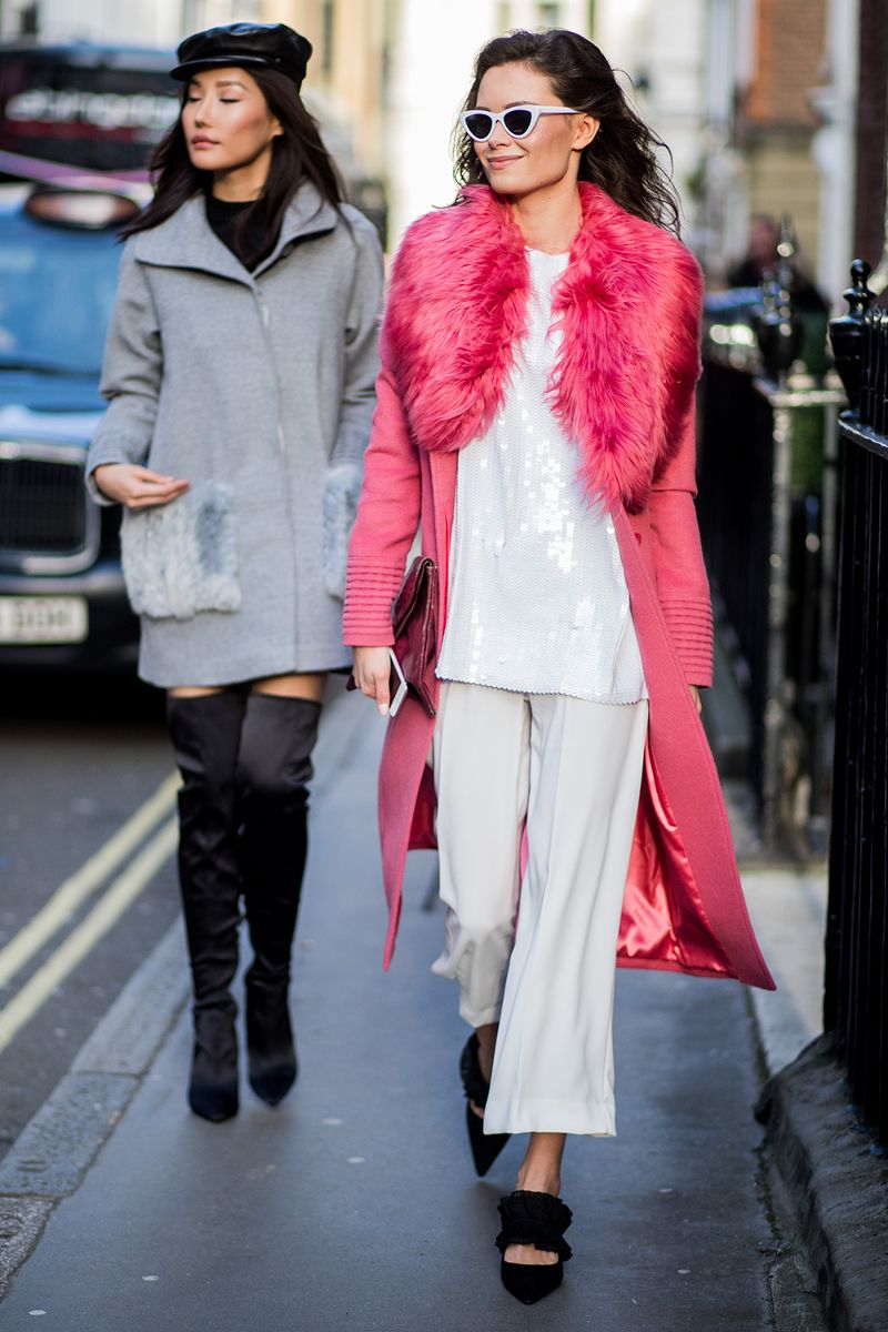 50 Street Style Snaps of the Most Colourful Outfits at London Fashion Week