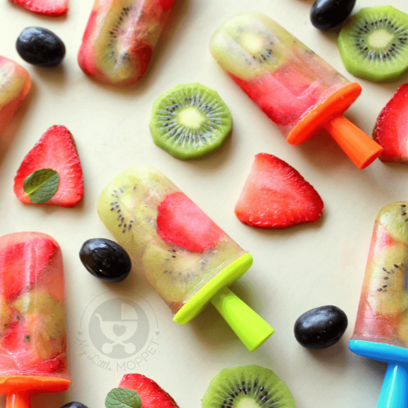 Homemade Fresh Fruit Popsicles for All