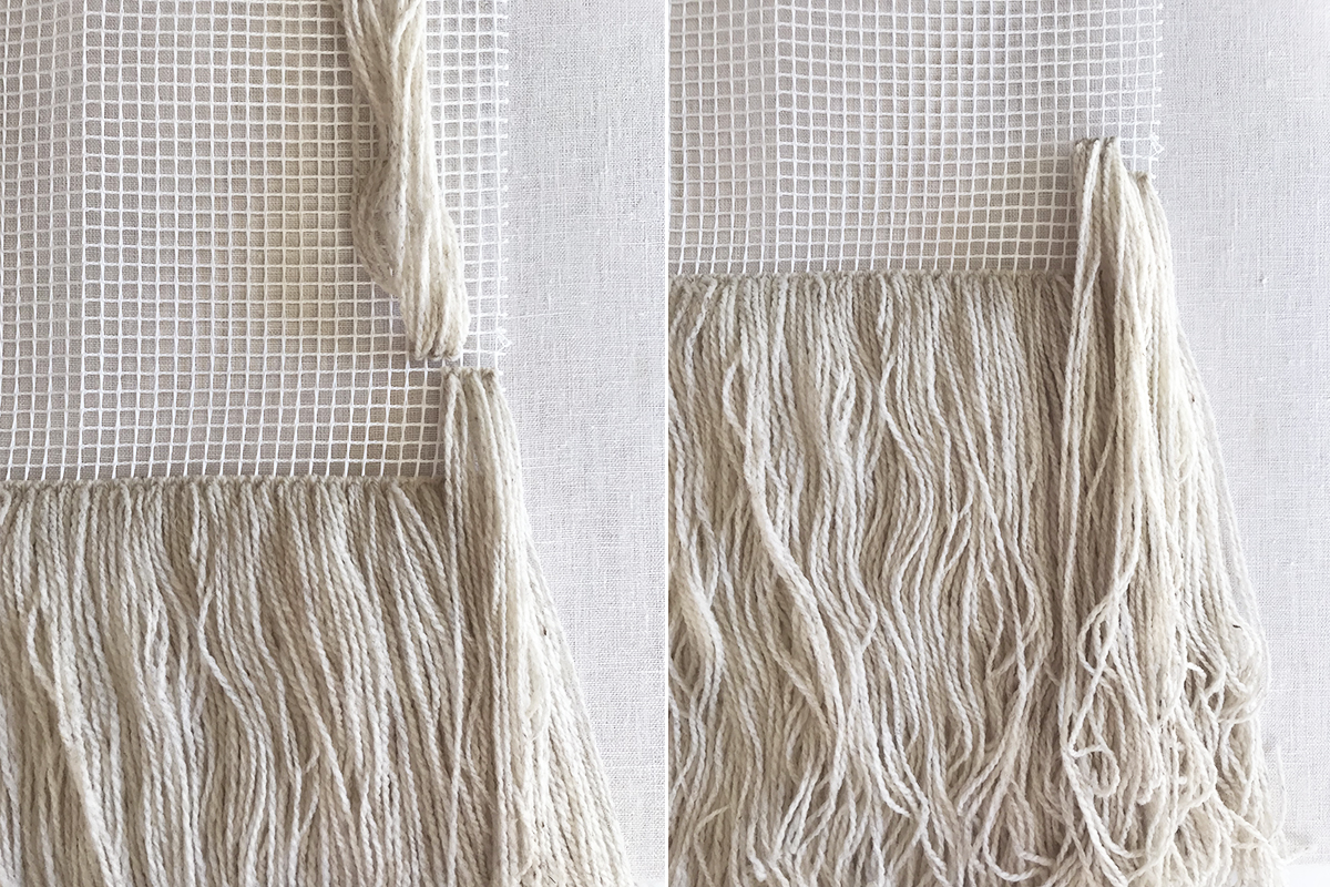 DIY Latch Hook Wall Hanging