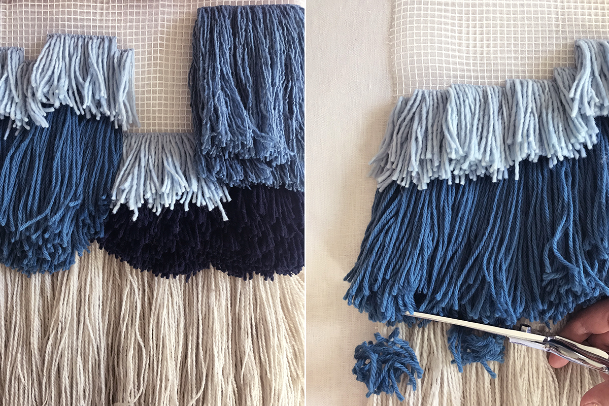 DIY Latch Hook Wall Hanging