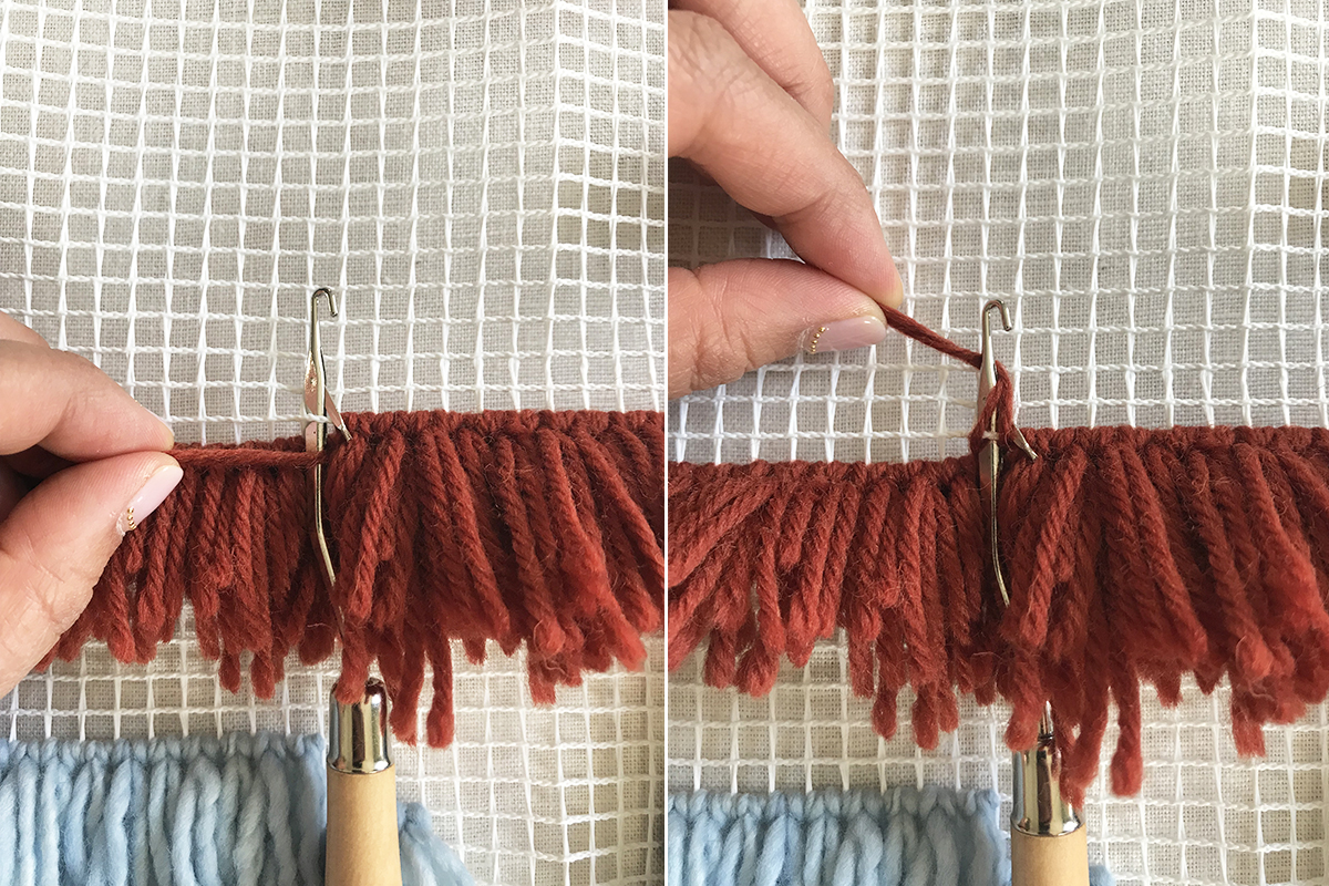 DIY Latch Hook Wall Hanging
