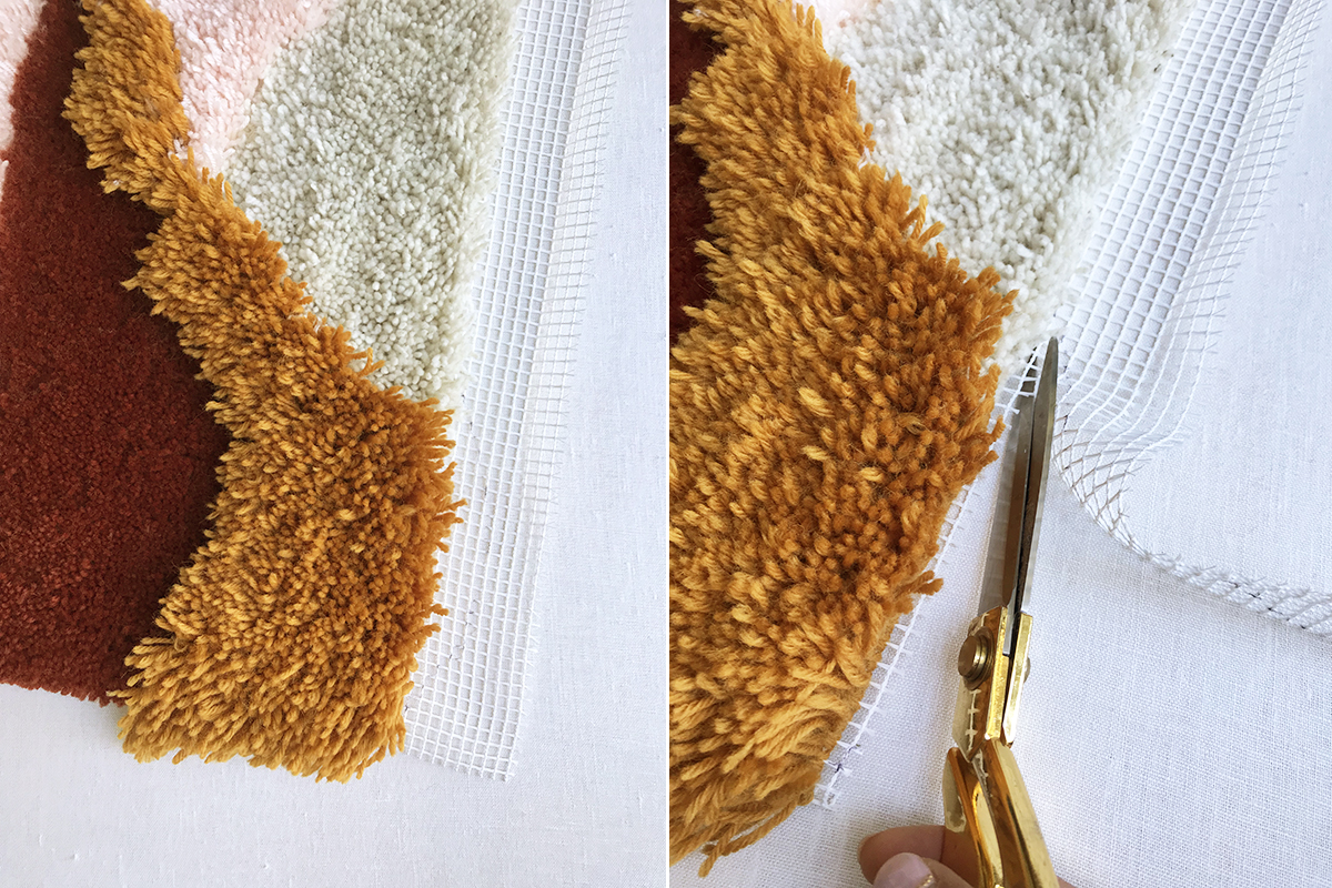 DIY Latch Hook Wall Hanging