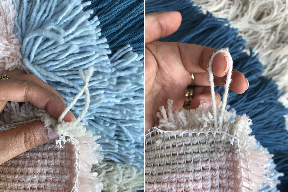 DIY Latch Hook Wall Hanging