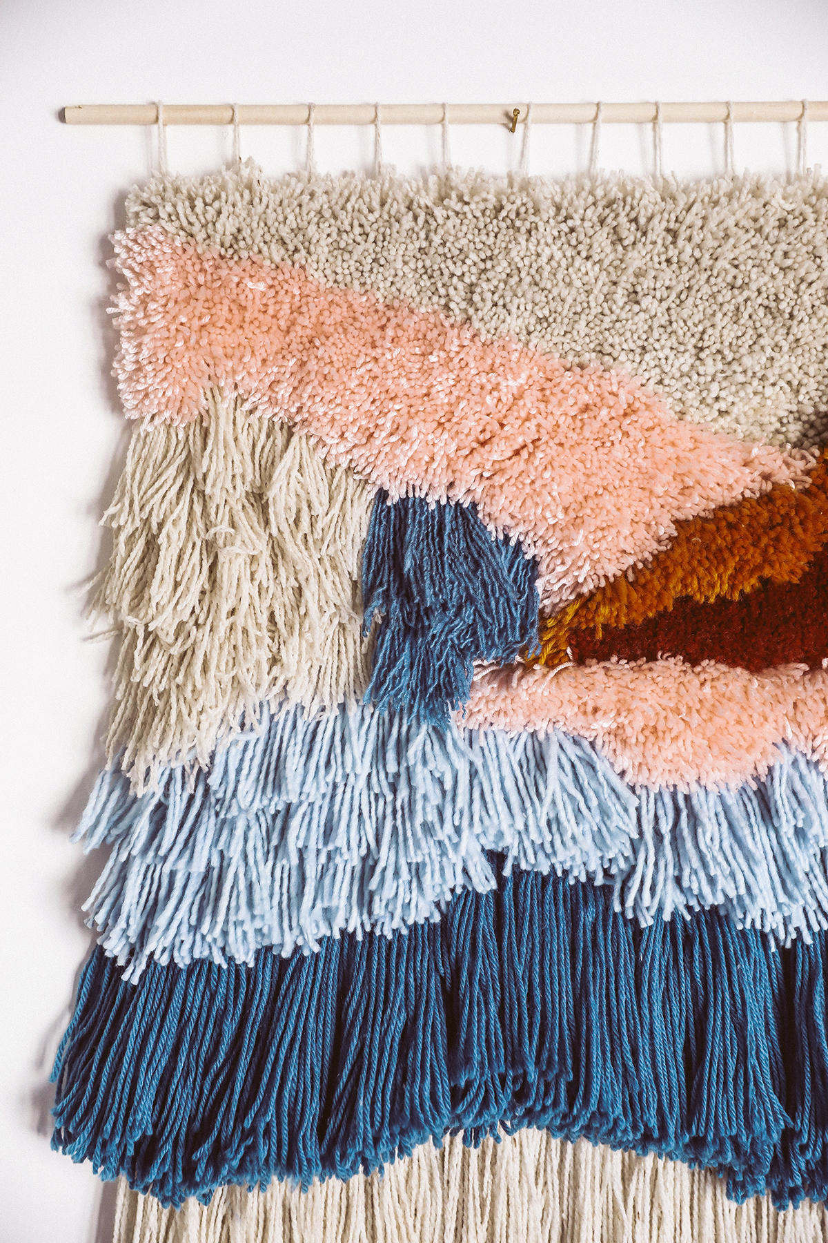 DIY Latch Hook Wall Hanging