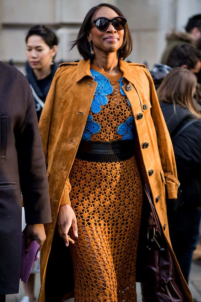 50 Street Style Snaps of the Most Colourful Outfits at London Fashion Week