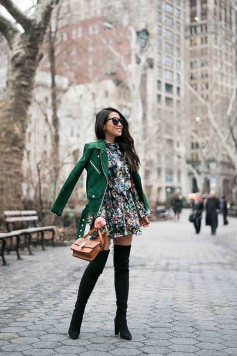 Spring Ready :: Floral dresses & Suede jackets