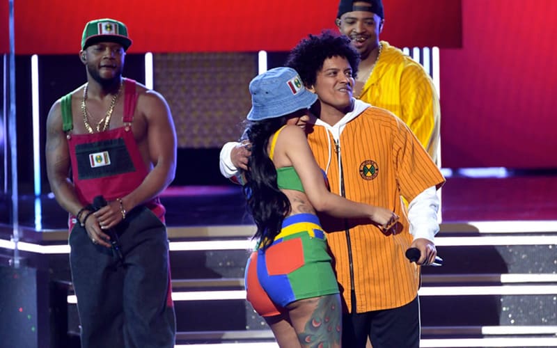 bruno-mars-cardi-b-grammys-performance Bruno Mars & Cardi B Perform “Finesse” at 2018 Grammys