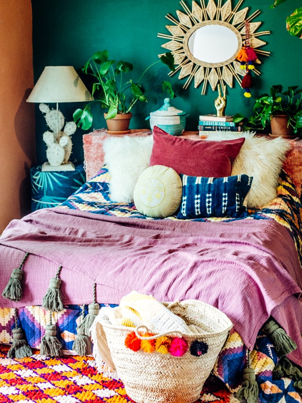 Boho guest room OTF | JungalowJungalow