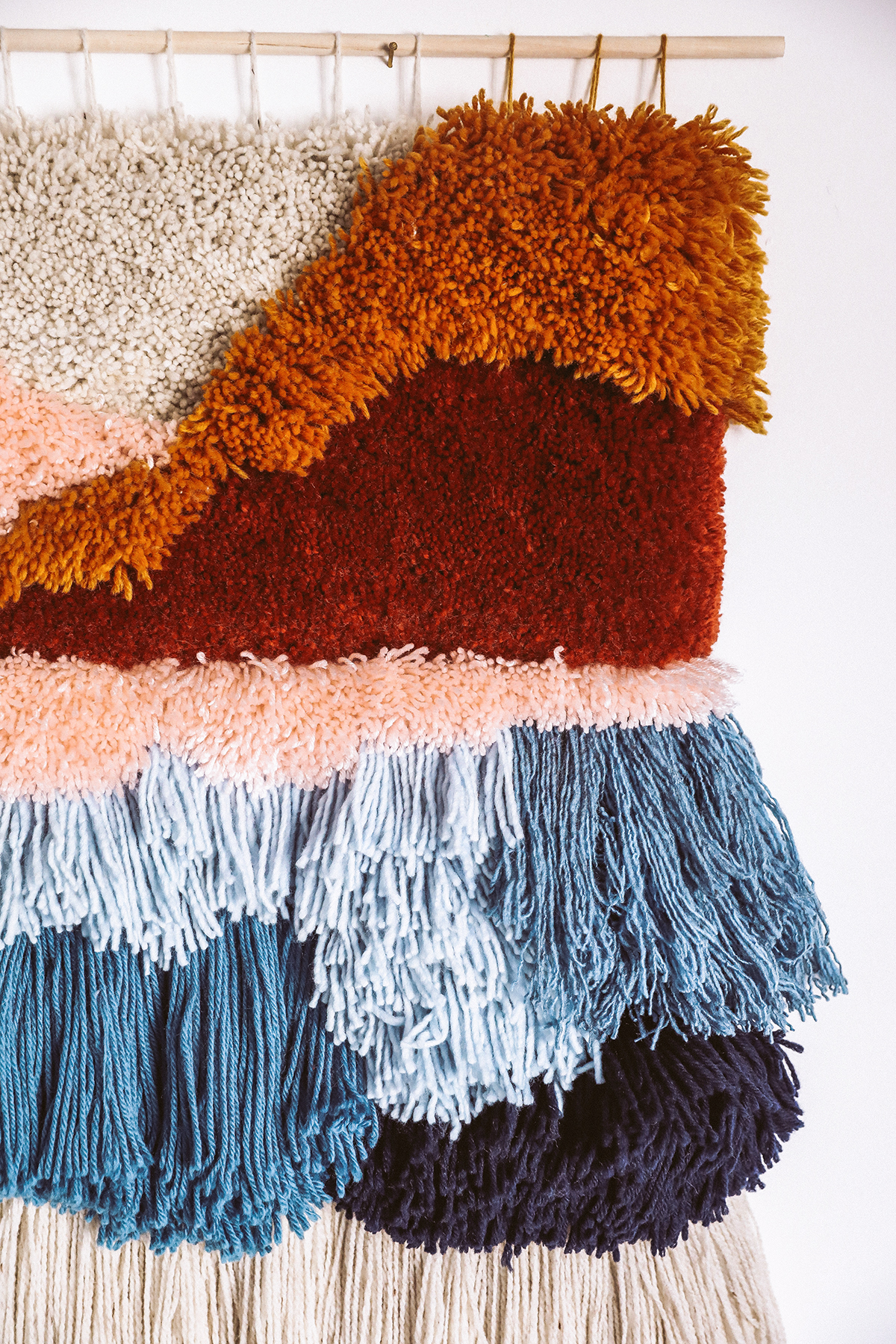 DIY Latch Hook Wall Hanging