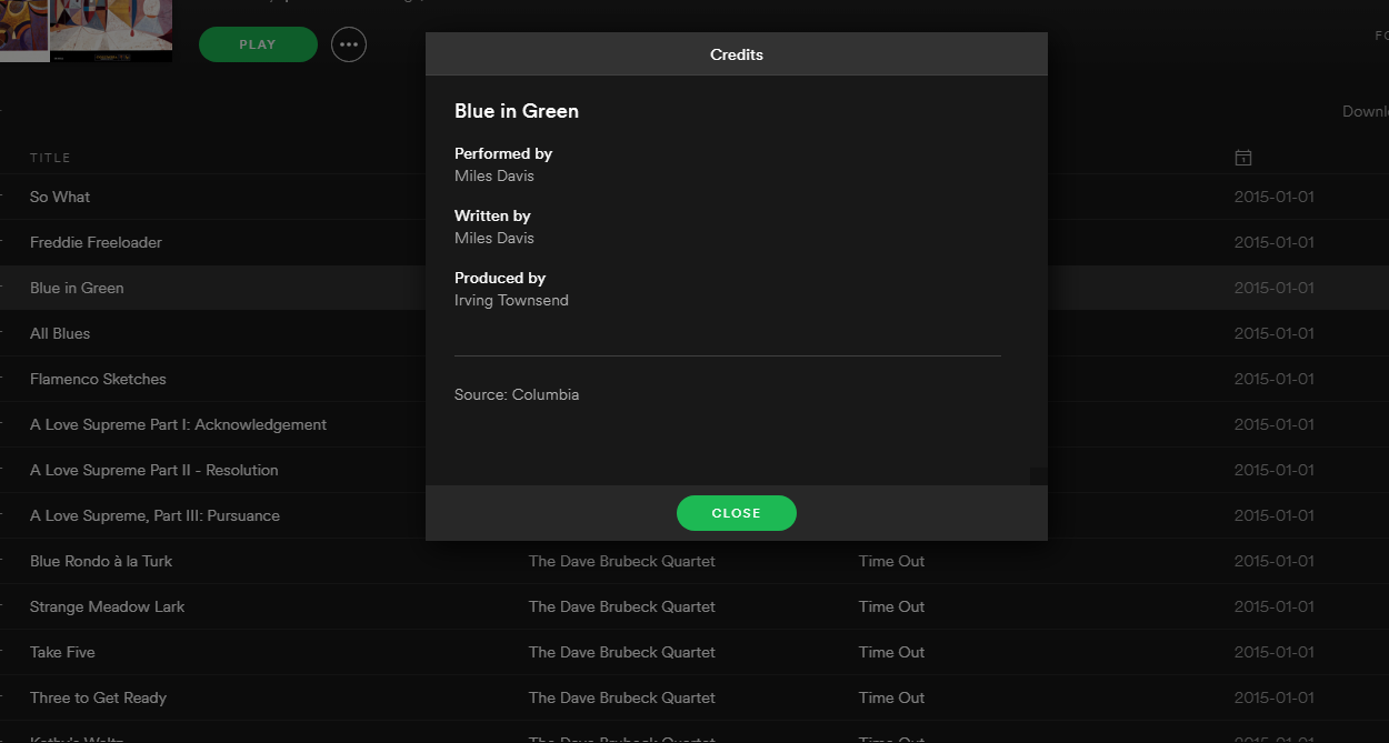 Spotify will now show songwriter and producer credits for each track