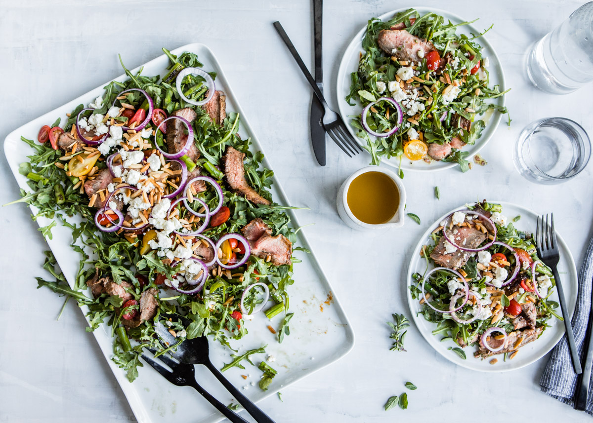 Marinated Flank Steak Salad ⋆ Design Mom