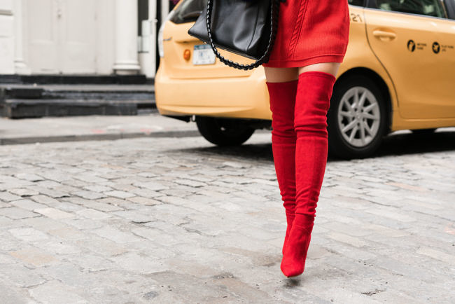 Spring Refresh :: Sweater dresses & Red boots