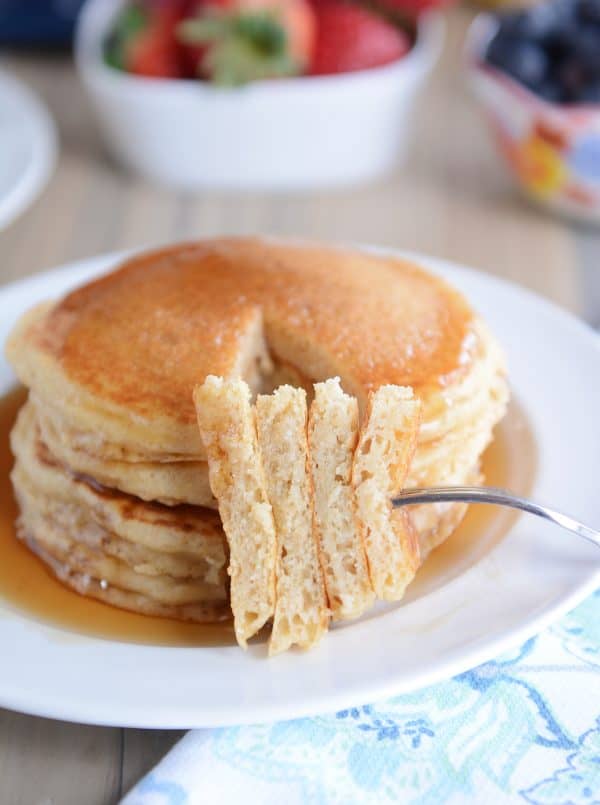Fluffy Buttermilk Overnight Pancakes Recipe