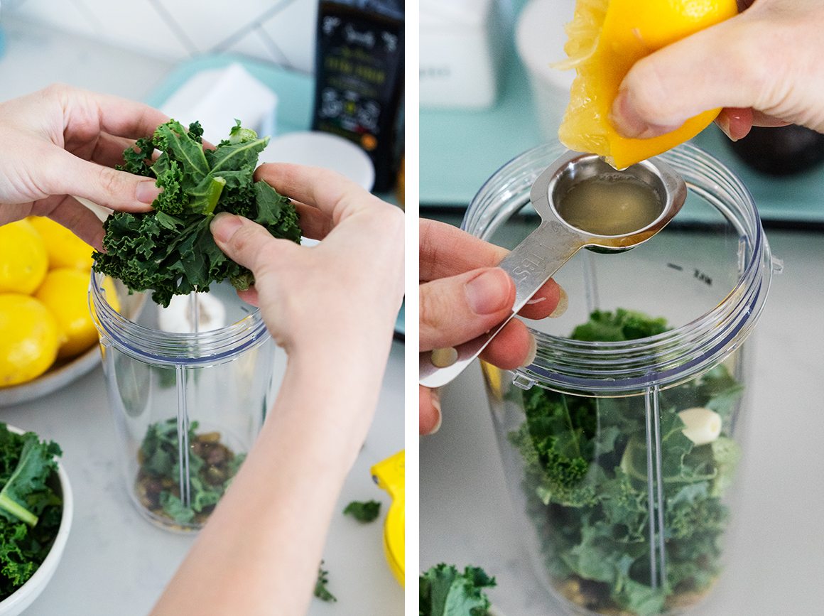 Kale Pesto Mushroom Pistachio Bowls Recipe