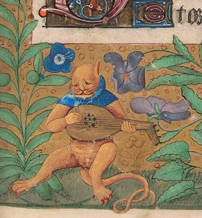 Check out Ugly Medieval Paintings of Cats, it looks like the medieval painters never laid eyes on a cat.
