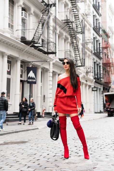 Spring Refresh :: Sweater dresses & Red boots