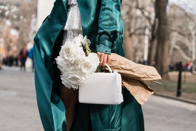 Spring Textures :: Silk trench & Lace dress
