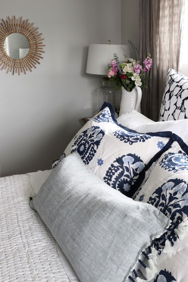 Master Bedroom Makeover – New Bed, Rug & Bedding!