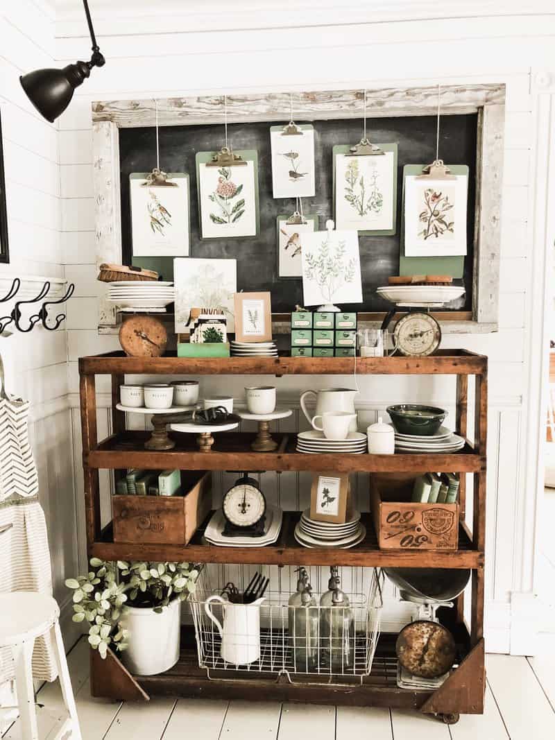 Dining Room Cottage Greenhouse Shelves