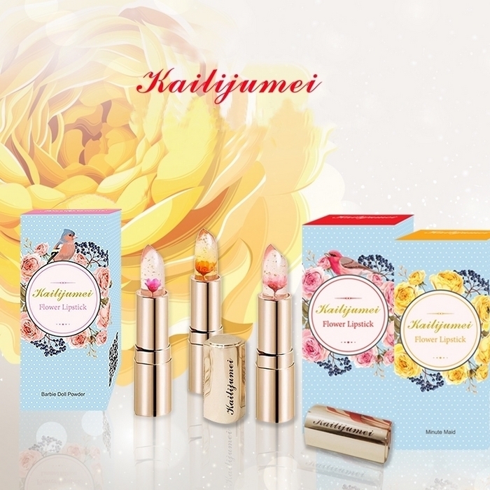 Kailijumei - Japan Limited Edition Flower Jelly Lipstick (3 Colors) Kailijumei Red Case Secret Jelly Lipstick (#03 Flame Red) Review