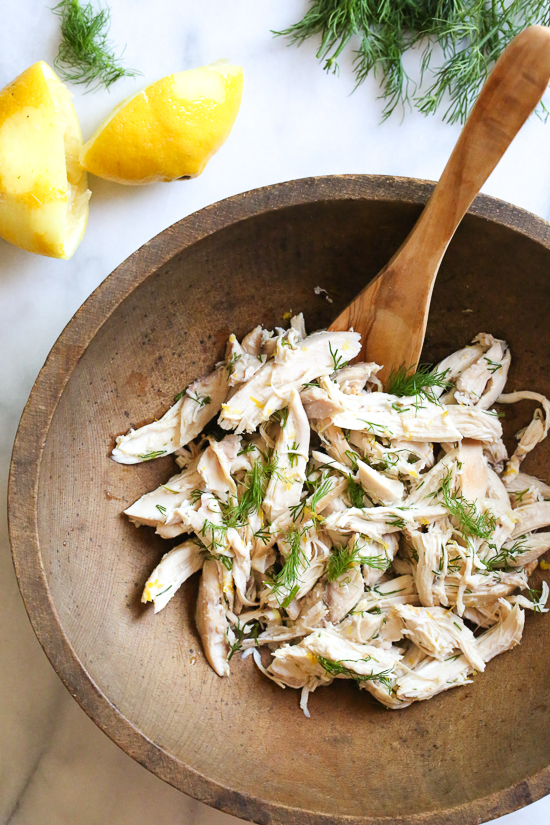 Simple and Healthy Chicken Salad with Lemon and Dill Recipe