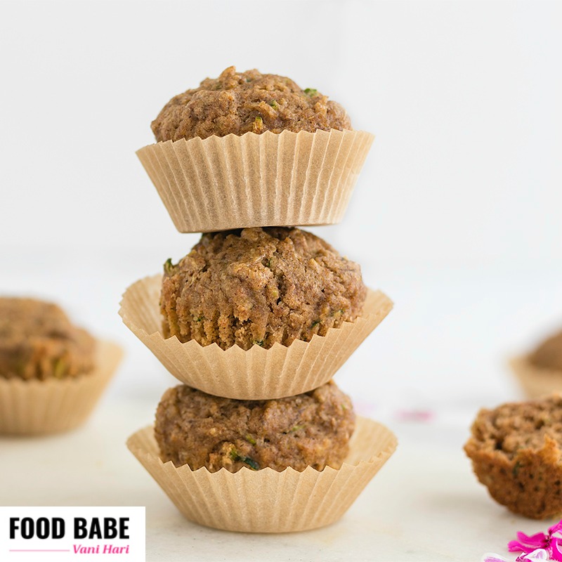 Mini Zucchini Banana Muffins Without Sugar Recipe