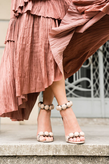 Like a Painting :: Ruffle midi dress &#038; Wavy braids