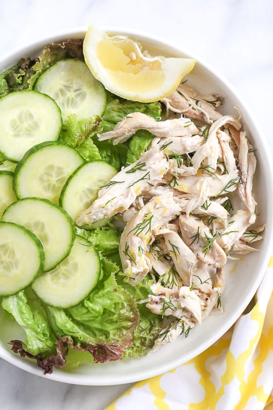 Simple and Healthy Chicken Salad with Lemon and Dill Recipe