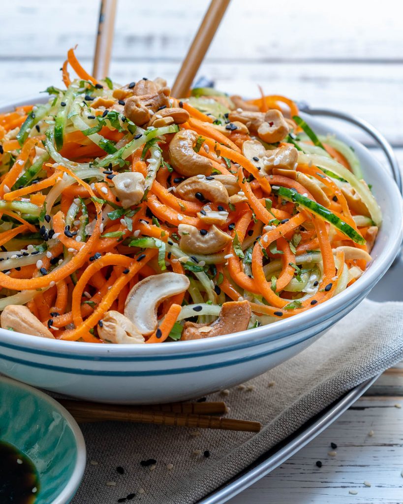 Summer Thai Veggie Noodle Salad to Reduce Water Weight!
