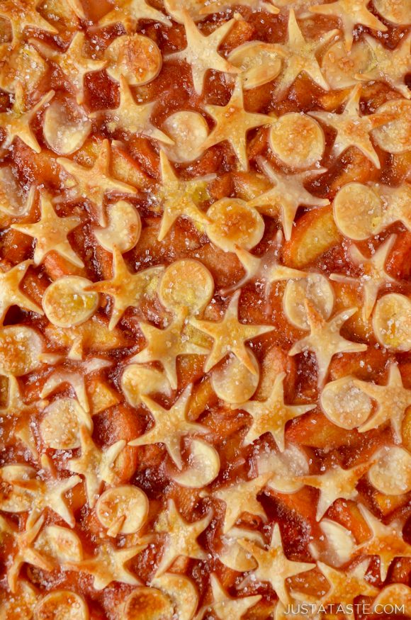 Peach Slab Pie RECIPE | Just a Taste