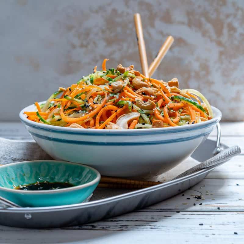 Summer Thai Veggie Noodle Salad to Reduce Water Weight!