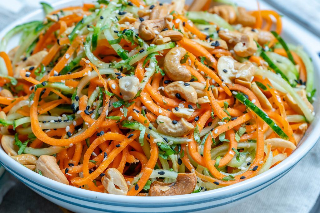 Summer Thai Veggie Noodle Salad to Reduce Water Weight!