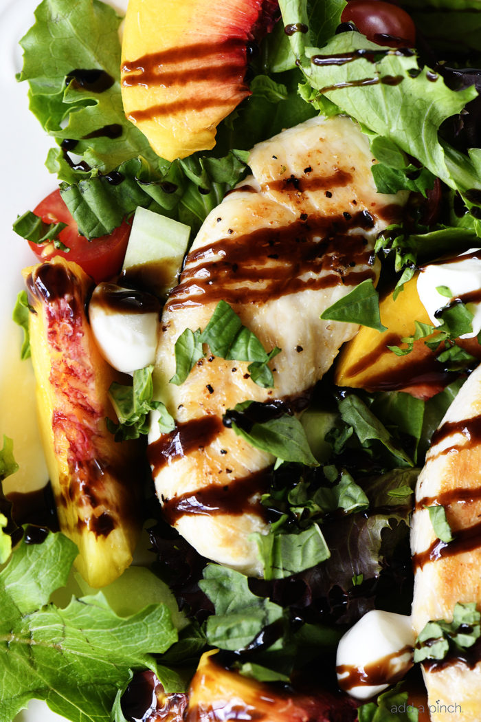 Delicious Recipe of Grilled Chicken and Peach Salad