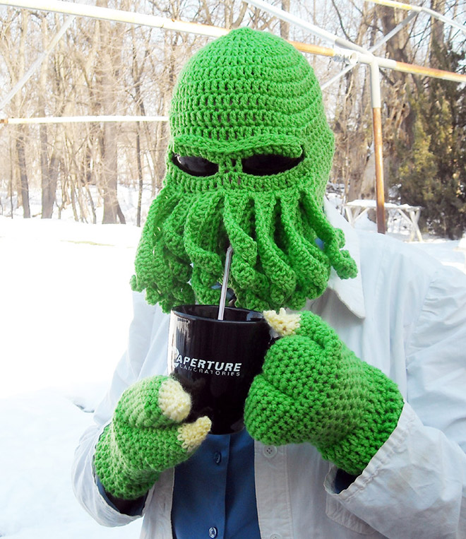 Stay Warm in Funny Crocheted Hats!
