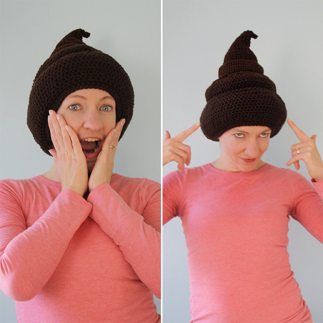 Stay Warm in Funny Crocheted Hats!