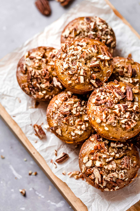 Moist And Delicious Maple Pecan Banana Muffins Recipe