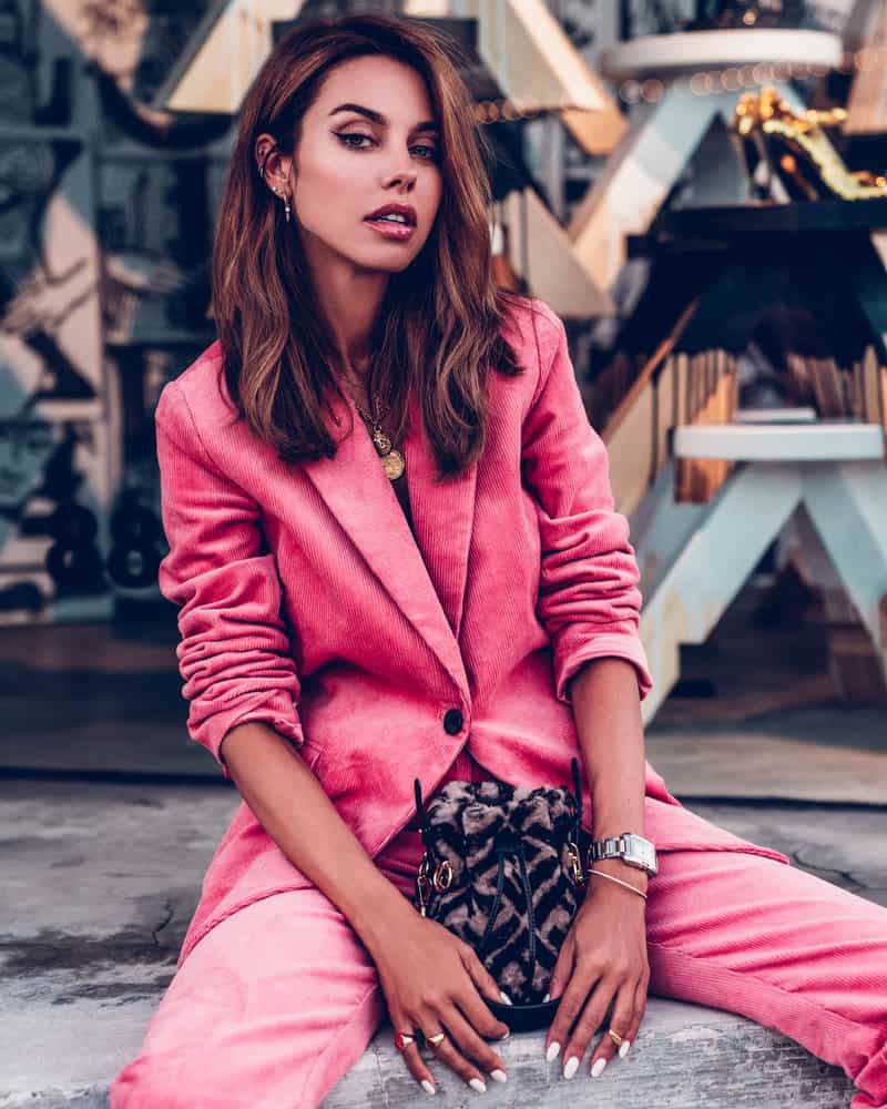 Everybody’s Fall Must Have 2018: Pink Corduroy Suit