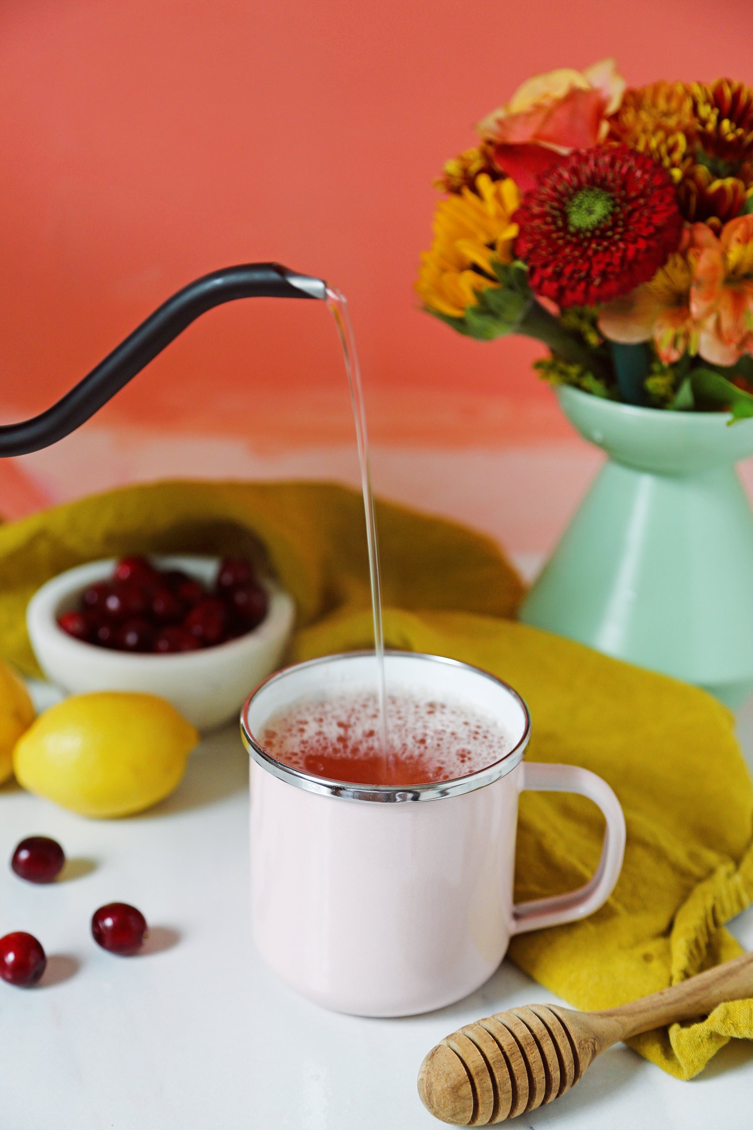 Delicious Hot Toddy With Cranberries!