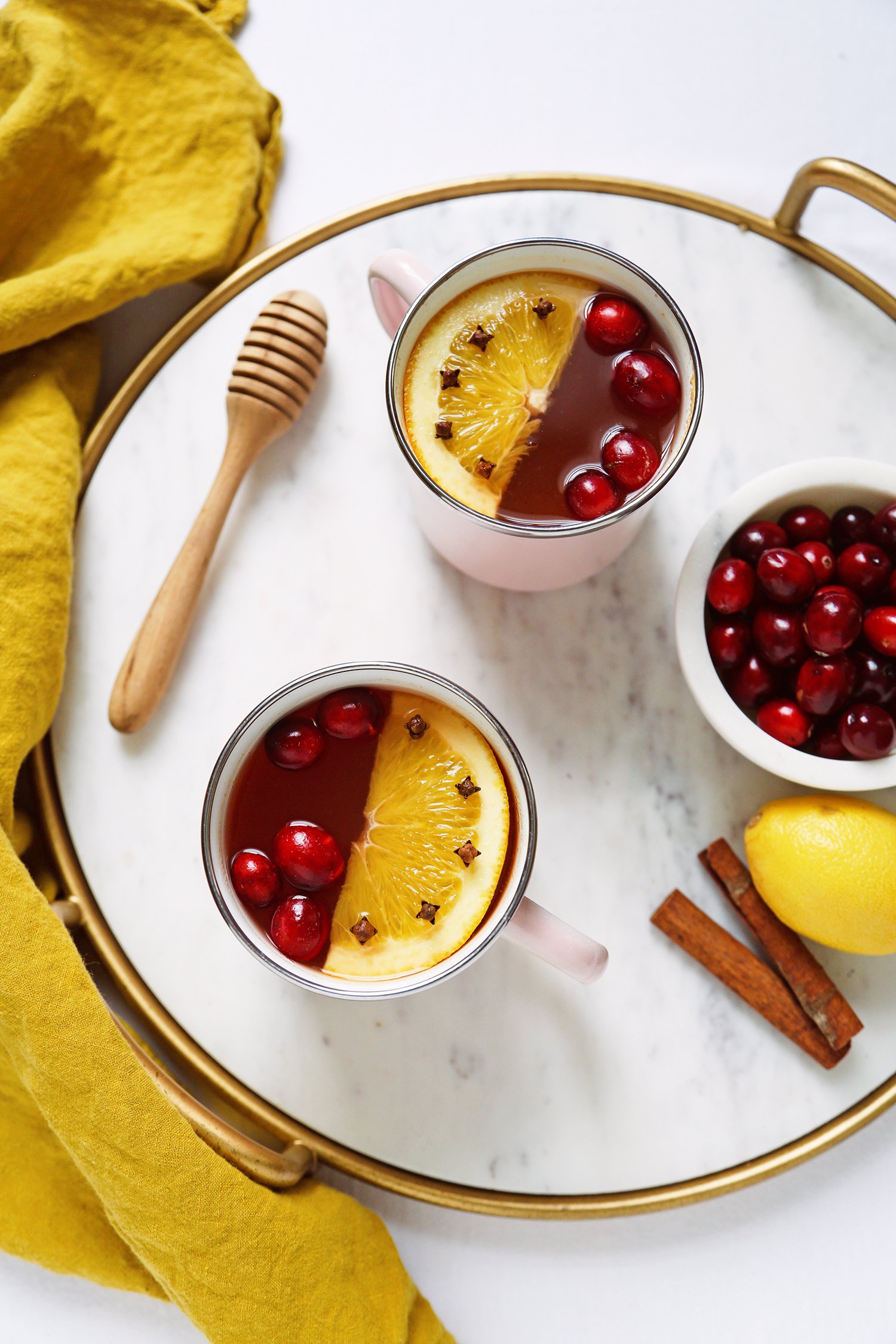 Delicious Hot Toddy With Cranberries!