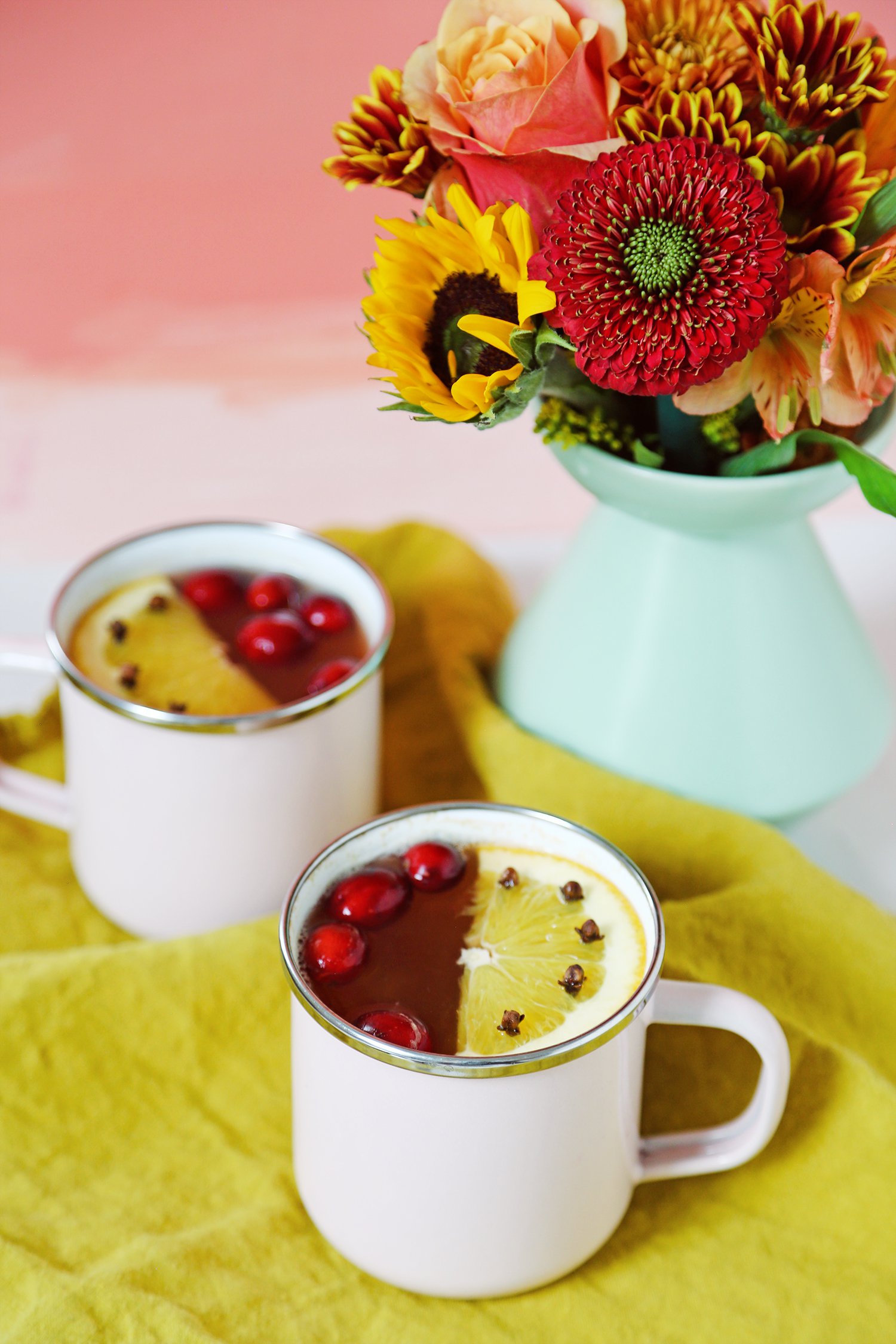 Delicious Hot Toddy With Cranberries!