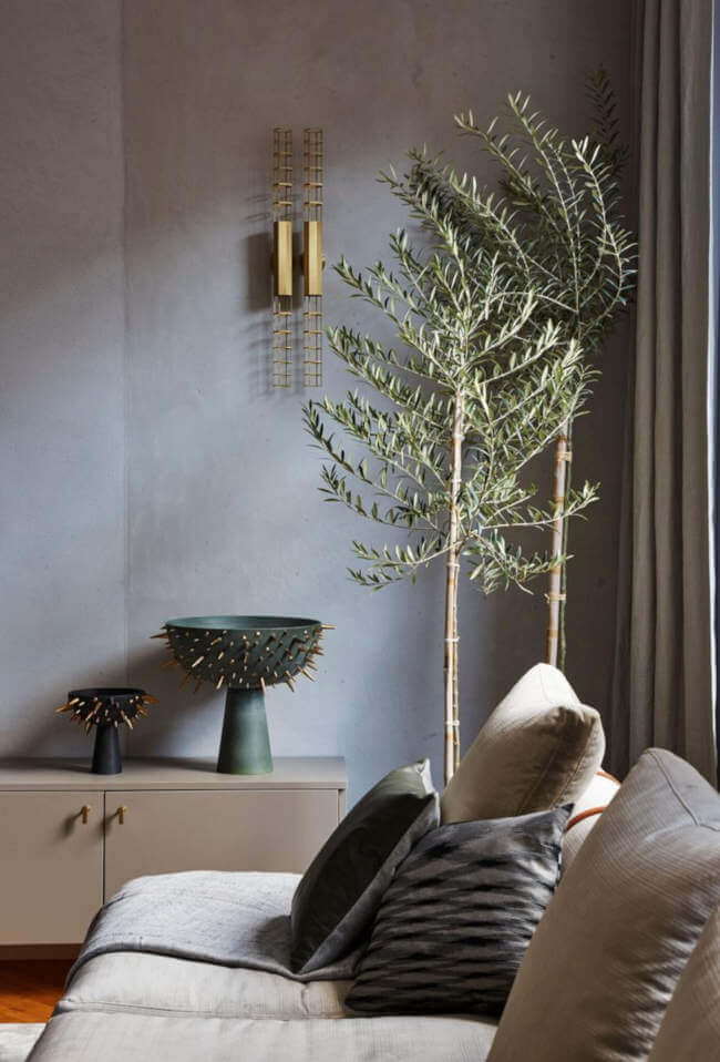 Bold Statement Artworks Instead of a Wall, a Gallery Wall.