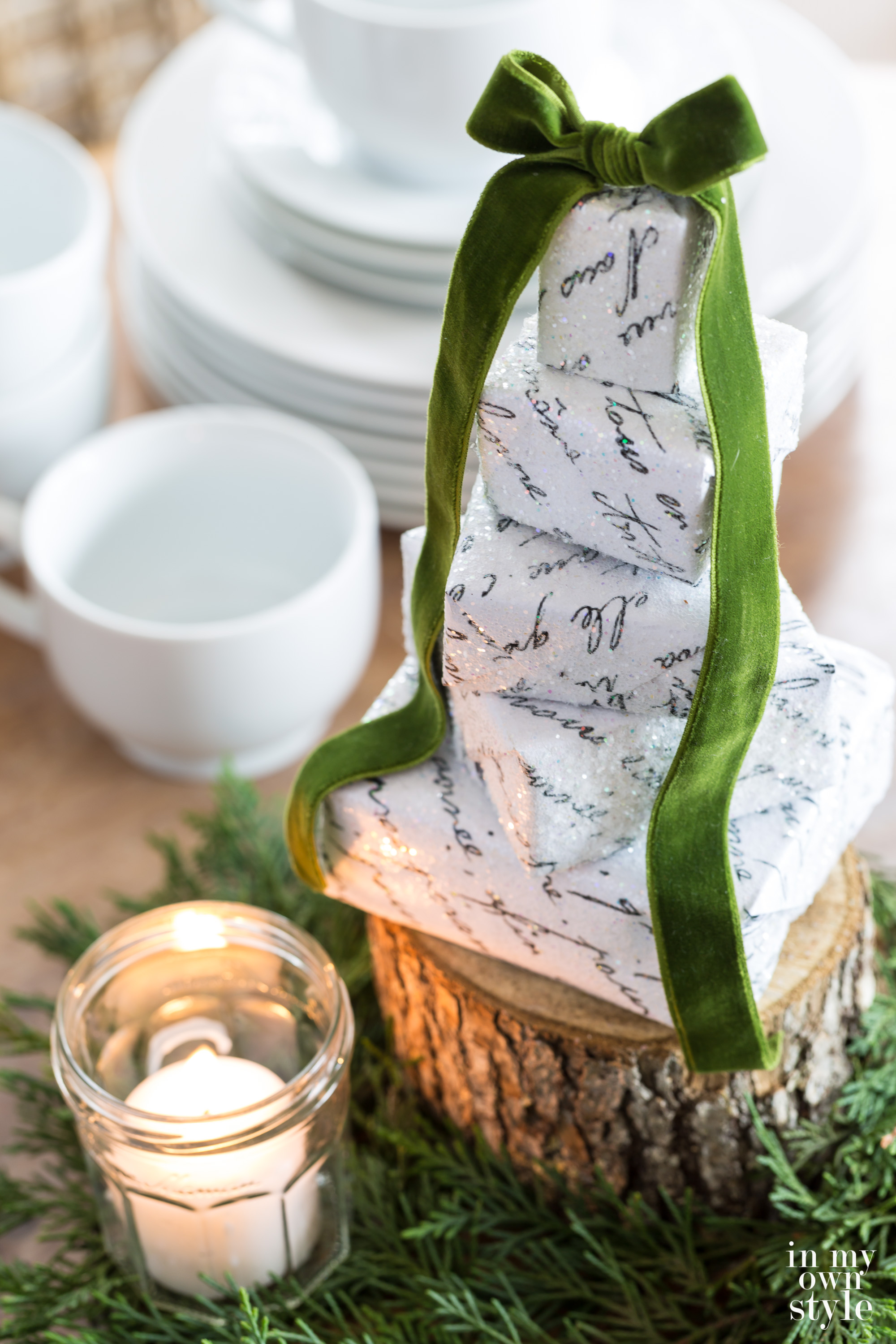 A Lovely Little Crafty Decor Object &#8211; Stacked Box Christmas Tree&#8230;