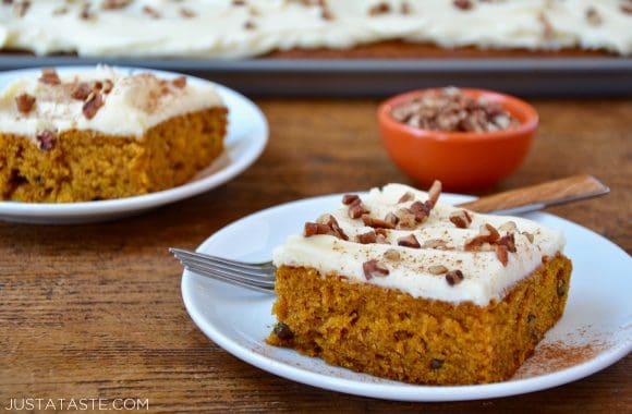 Pumpkin Bars with Cream Cheese Frosting Recipe