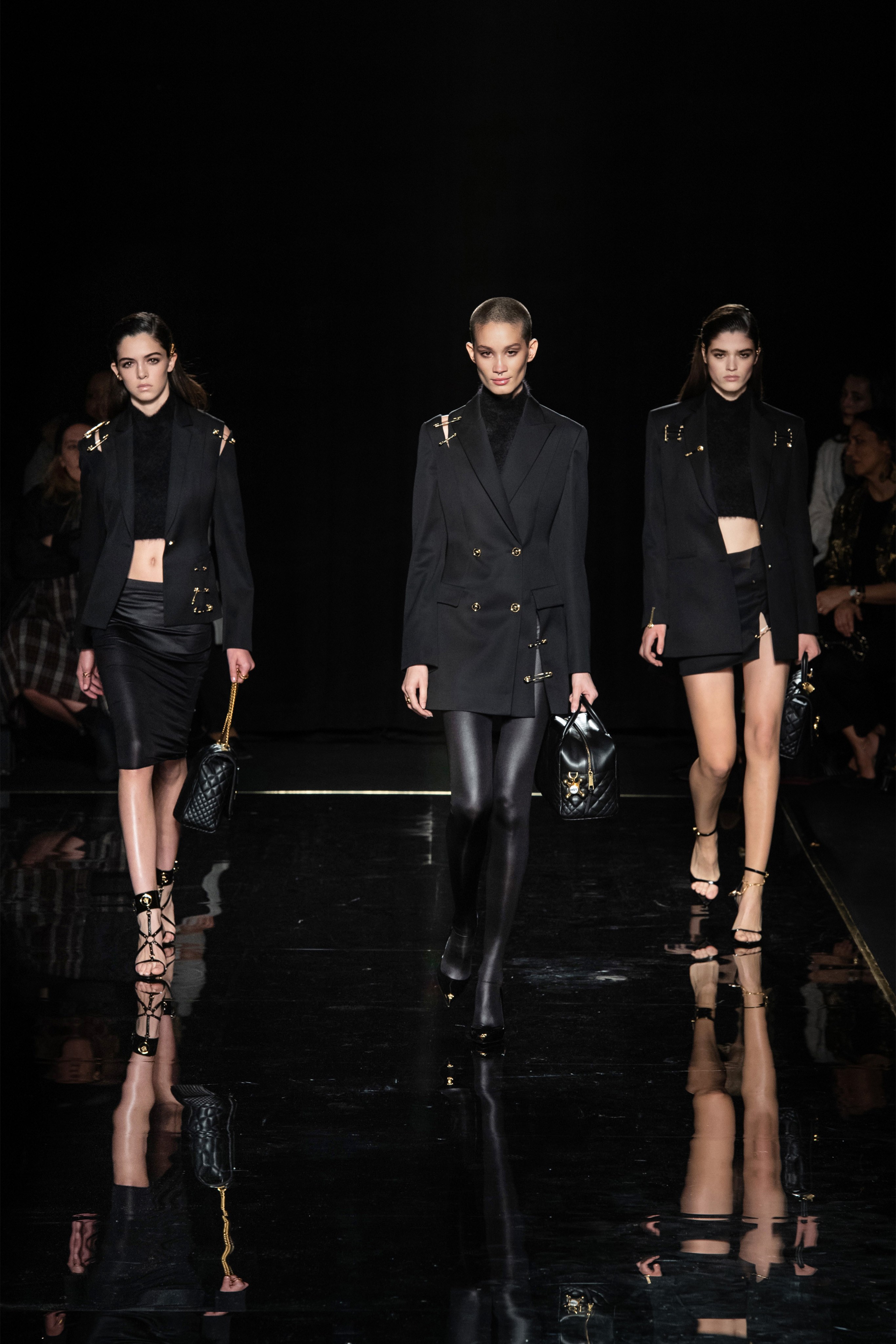 Versace Pre-Fall 2019 show at the Stock Exchange in Downtown Manhattan.