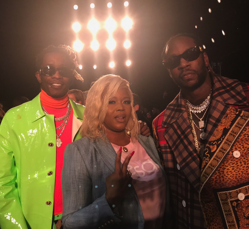 Versace Pre-Fall 2019 show at the Stock Exchange in Downtown Manhattan.