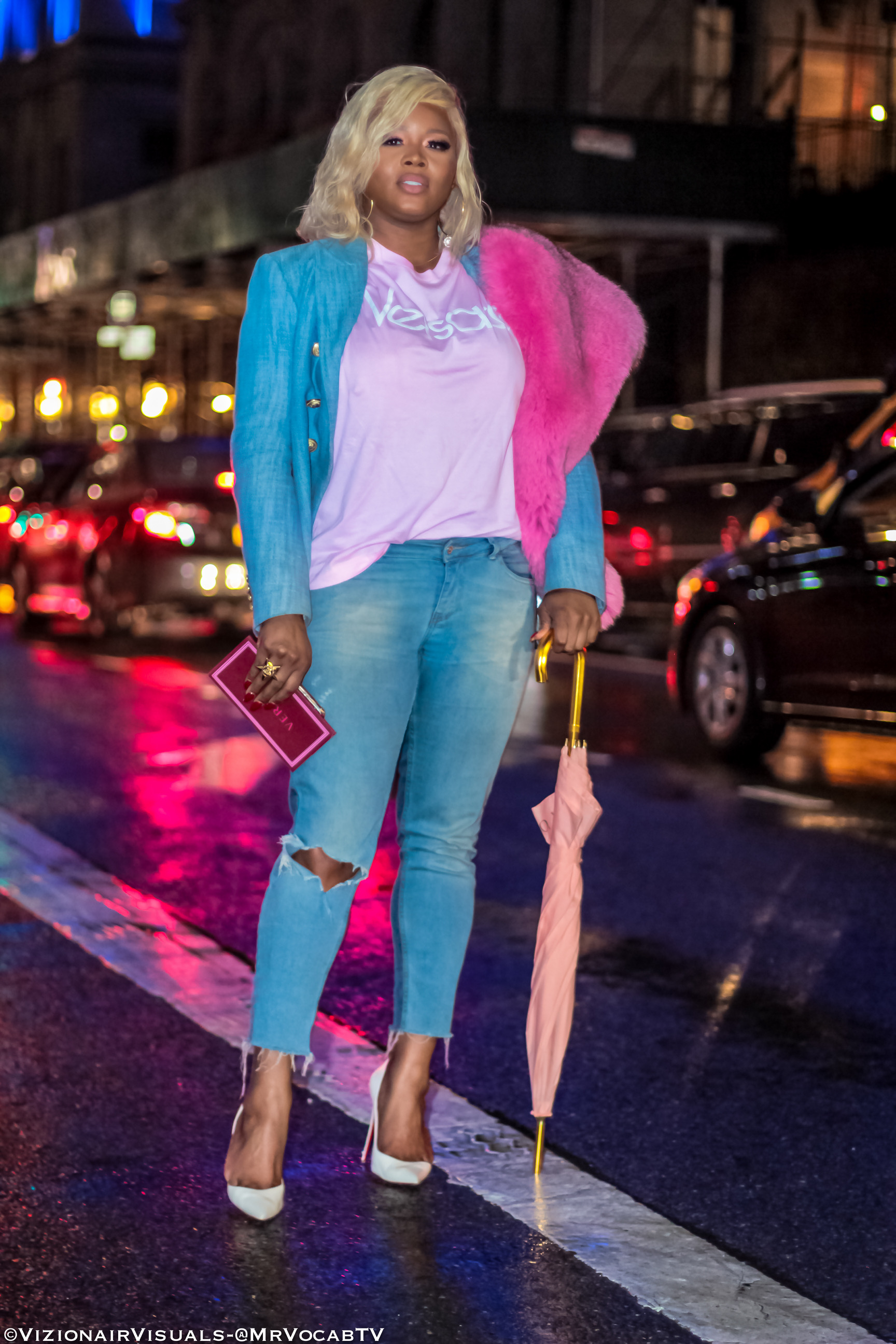 Versace Pre-Fall 2019 show at the Stock Exchange in Downtown Manhattan.