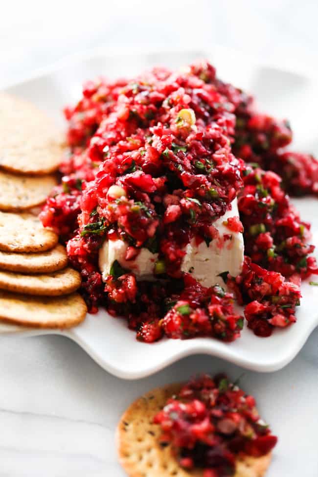 Cranberry Salsa Cream and Cheese Appetizer Recipe