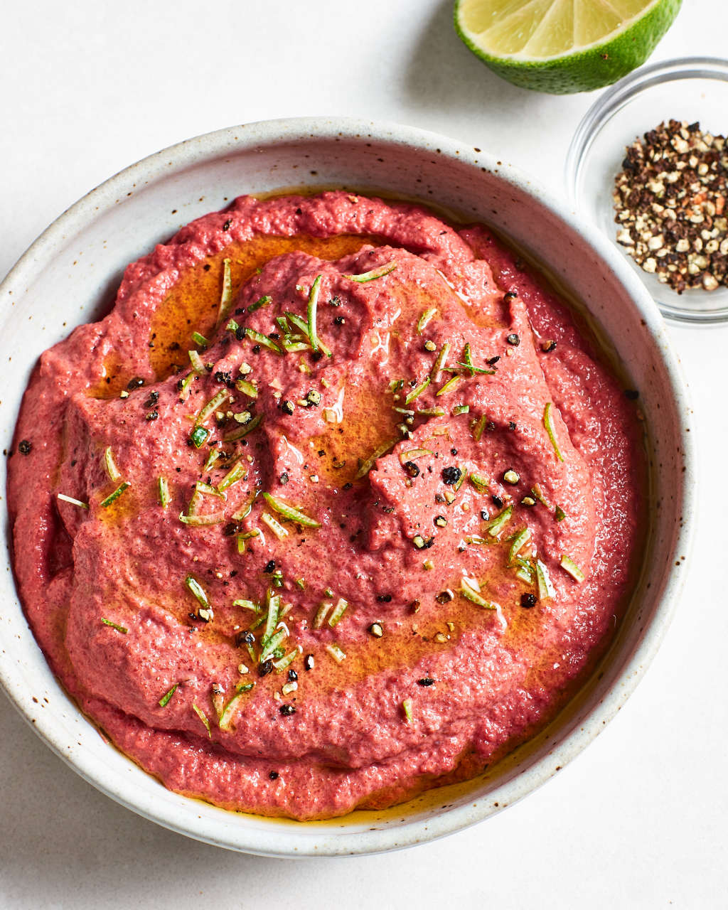 Bright-Pink Beet Hummus Recipe in 5 Minutes! Try it!